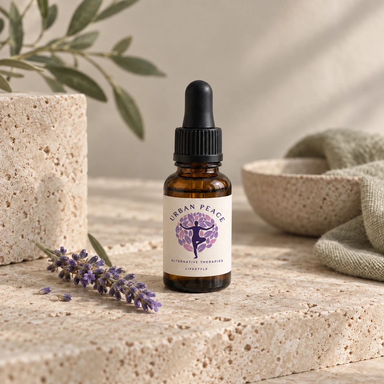 Frasco de aroma Urban Peace com lavanda
